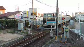 【相模線】205系海老名行きの香川駅到着シーン(接近放送あり)