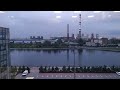 moscow waterfront twilight timelapse