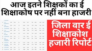 आज इतने शिक्षकों का ई शिक्षाकोष पर नहीं बना हाजरी? इस तरह  देखें अपने जिला का आज का हाजरी रिपोर्ट