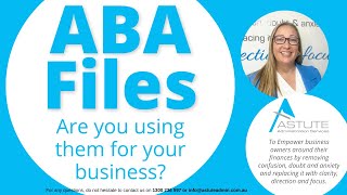 Are You Using ABA Files?