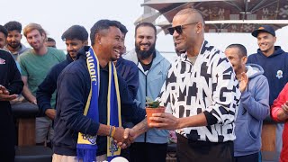 Shikhar Dhawan Celebrating birthday with Karnali Yaks Team in Kathmandu, Nepal | NPL