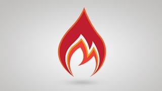 How to Design a Flame / Fire Vector Logo Icon in Adobe Illustrator - Tutorial