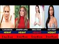 Height of Hollywood Actress  Shortest To Tallest 2024 #actress #hollywood #usa