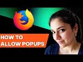 How To Allow Pop Ups In Firefox Mozilla Firefox