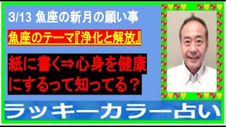 3月13日【魚座の新月】紙に書く⇒心身を健康にするヒミツ