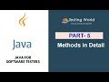 Java for Software Testers: Methods in Detail
