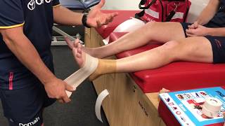 Strapping an Ankle - Maxiplast Premium Rigid Strapping Tape