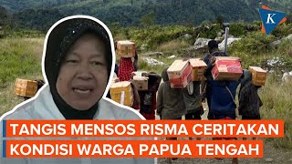 Momen Mensos Risma Menangis Ceritakan Kondisi Warga Papua Tengah