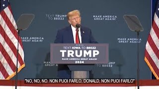 «Non puoi farlo, Donald»: Trump imita il presidente francese Macron e il modo in cui pronuncia...