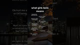 What Girls Texts Means