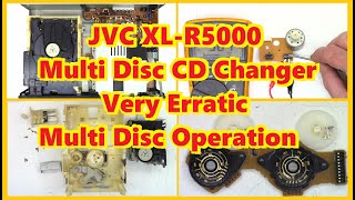 JVC XL-R5000 3 Disc + 1 Disc CD Player, Very erratic Multi Disc operation, Single drawer wont open