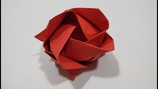 How to make a paper rose - Origami to give away