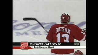 01/02 RS: Det @ Car Highlights - 10/30/01 (Datsyuk's First NHL Goal)