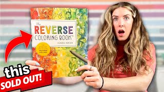 I Tried A REVERSE Coloring Book?? *It SOLD OUT??*
