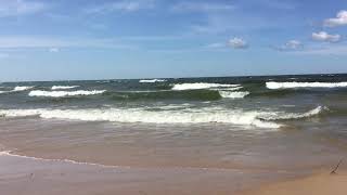High waves at Pere Marquette in Muskegon
