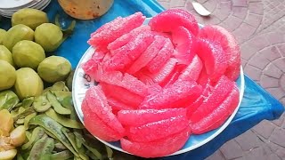 Masala Jambura (Pomelo Fruit / Grapefruit) | Bangladeshi Street Food | Jambura Vorta