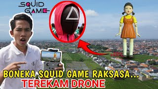 TEREKAM JELAS!! BONEKA SQUID GAME RAKSASA TERTANGKAP DRONE MENGH4NCURKAN KOTA??😱 | Mikael TubeHD