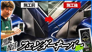 【施工方法】フェンダーキーパー＝ベストブラックⅡの効果を洗車のプロが検証します