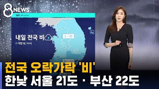 [날씨] 전국 오락가락 '비'…한낮 서울 21도 · 부산 22도 / SBS