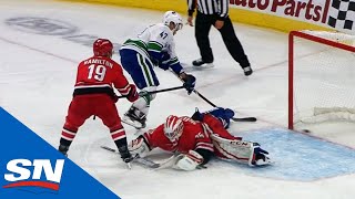 Sven Baertschi Makes Gorgeous Fake, Slides Goal Past Curtis McElhinney