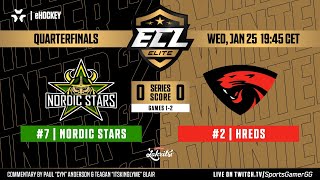 ECL Elite Winter '23 Playoff HIGHLIGHTS | Nordic Stars vs. hREDS  - NHL 23 EASHL 6s Gameplay