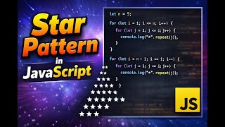 Diamond Star Pattern in JavaScript | JS Pattern #Shorts