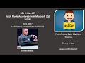 SQL Friday #55 - Torsten Strauss on Batch Mode Adaptive Join in Microsoft SQL Server