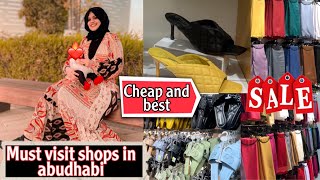 Cheap \u0026 Best must visit shops in Abu Dhabi| Shopping Vlog 2021| Trending Shoes \u0026 Shawls UAE