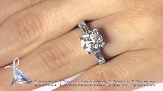 ER-1157 - 4.24 Carat I-VS2 Certified Natural Round Diamond Engagement Ring 14k White Gold