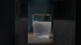 Drop the effervescent tablet into the water #shorts #asmr #effervescent