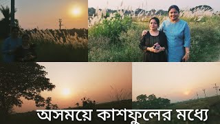 অপরূপ সৌন্দর্য | কাশফুল মধ্যে | nature | roadside sunset