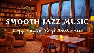 Smooth Jazz Instrumental Music in Cozy Coffee Shop Ambience ☕ Relaxing, Stress Relief, Work, Study