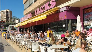 Benidorm The Strip Friday Lunchtime - its busy today