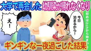 【2ch馴れ初め】大学で再開した幼馴染が怪我で急遽帰れなくなり俺の部屋で一夜を過ごした結果   【ゆっくり】 2