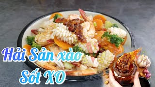 🦑🦐 Hải Sản Xào sốt XO Ivi Lunch - Cách Làm Hải Sản Xào Sốt XO | Món Ngon Ivi Lunch 💙💛❤️💚💜