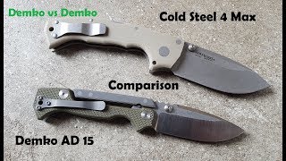 Knife Comparison ColdSteel 4Max Demko Knives AD 15