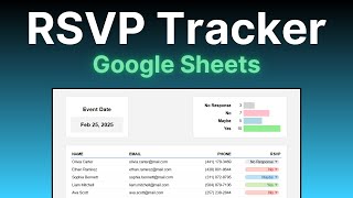 How to Make a Simple RSVP Tracker in Google Sheets
