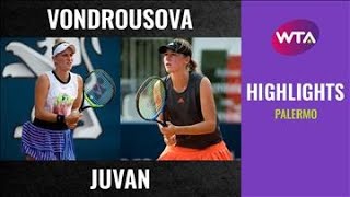 Marketa Vondrousova vs. Kaja Juvan | 2020 Palermo First Round | WTA Highlights