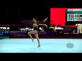 iorio elisa ita 2019 artistic worlds stuttgart ger qualifications floor exercise