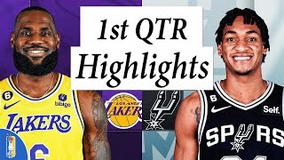 San Antonio Spurs vs. Los Angeles Lakers Full Highlights 1st QTR | Nov 27 | 2022-2023 NBA Season