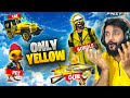 Free Fire  But Only Yellow 🔥 Playing  Solo Vs Squad In Br Rank