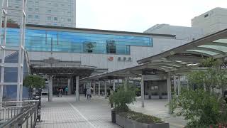 豊橋駅の東口駅前の風景