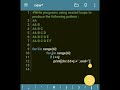 Python code to print pattern using nested loop #5