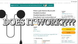 DOES THE CHEAP AMAZON BLUETOOTH HEADSET FOR HELMETS WORK????