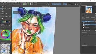 Jolyne Cujoh Speedpaint- Digital Watercolor