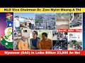 Oct 07 Zing: NLD Vice Chairman Dr. Zaw Myint Maung A Thi. Myanmar In Leiba Billion 23,000 An Nei