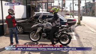 Bandidos são baleados na Marginal Tietê