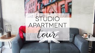 TORONTO STUDIO APARTMENT TOUR | Moving Day Vlog \u0026 Skyscraper life [ENG SUBS]