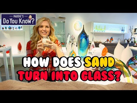How does sand turn into glass?