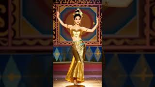 Beautiful Southeast Asian Country Girl with Mesmerizing Dance #agt #dance #americagottalent#shorts